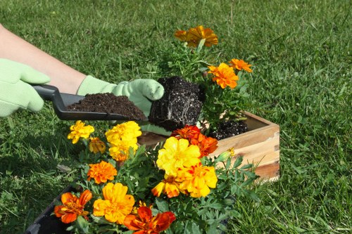 Low-carbon van supporting sustainable garden work
